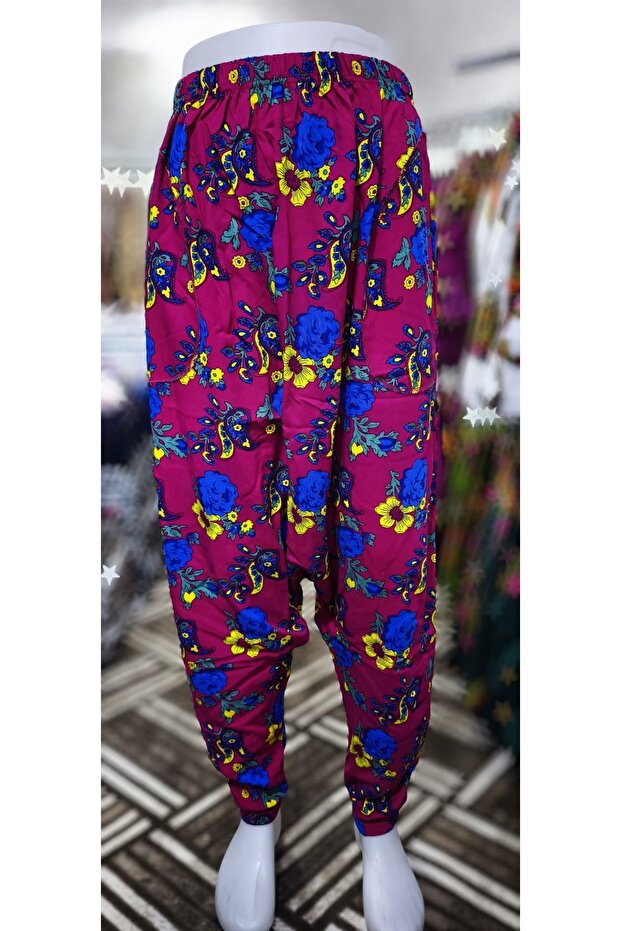 زهرة منقوشة الجيب الفضفاضة - 1