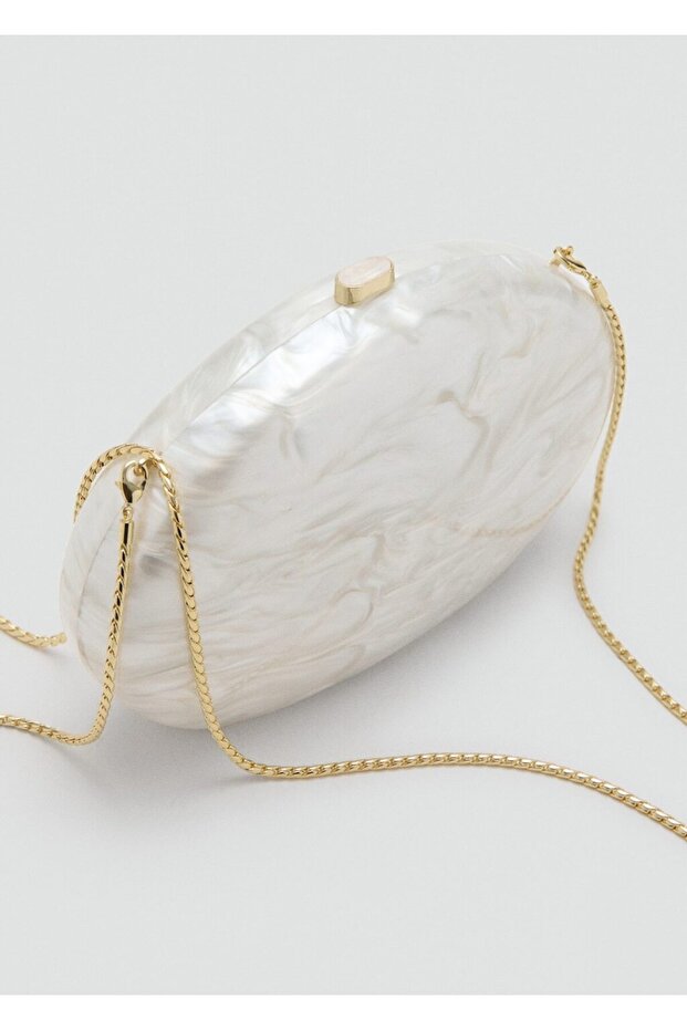 Oval clutch çanta - 4