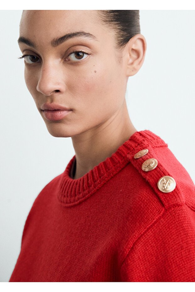 Strass taşlı triko kazak - 6