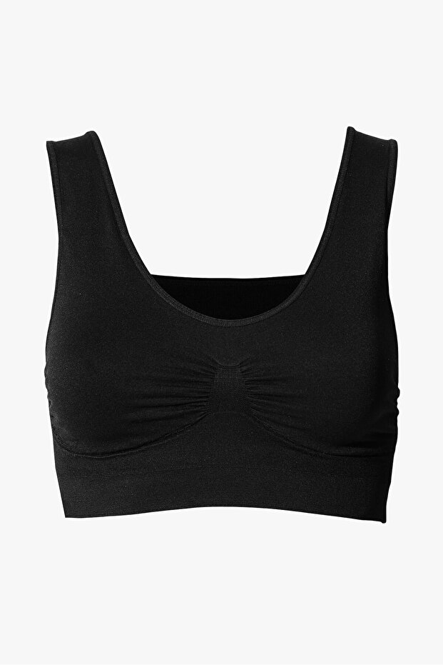Siyah Seamless Yarım Büstiyer - 3