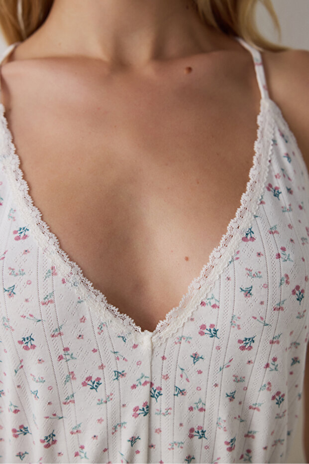 Ekru Pointel Teddy Bodysuit - 5