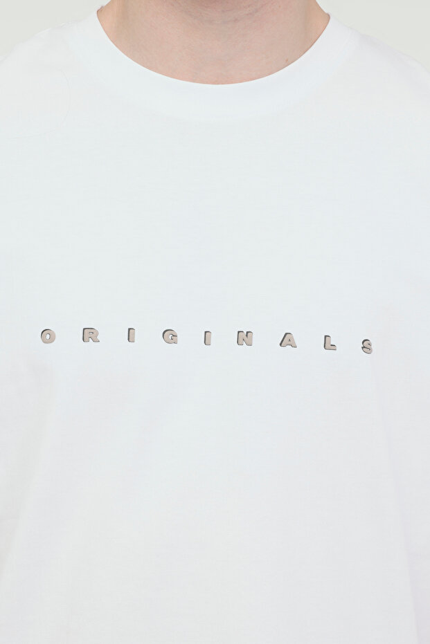 تي شيرت JOREASTER ACTIVITY TEE SS أبيض للرجال بأكمام قصيرة - 5