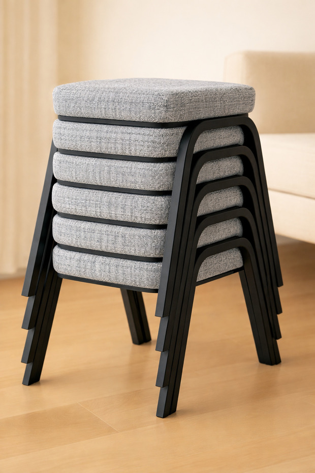 Metal Tabure - 6 Adet - 1