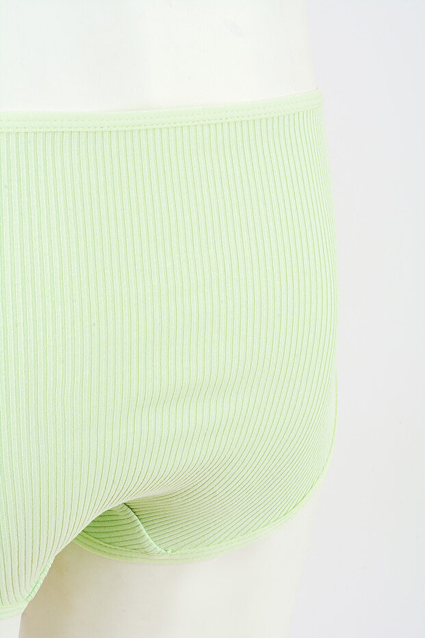 Pudra Yeşil Mavi 3lü Kaşkorse Basic Külot - 3