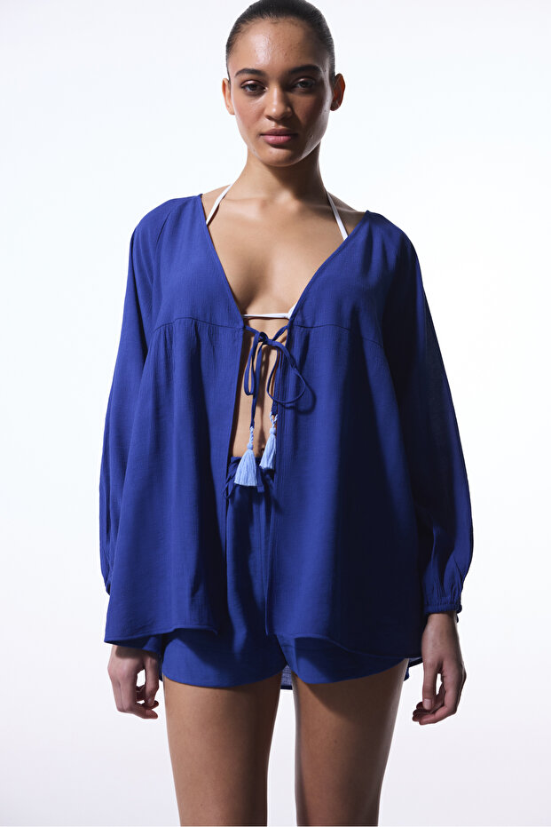 Lacivert Freya Şort - 3