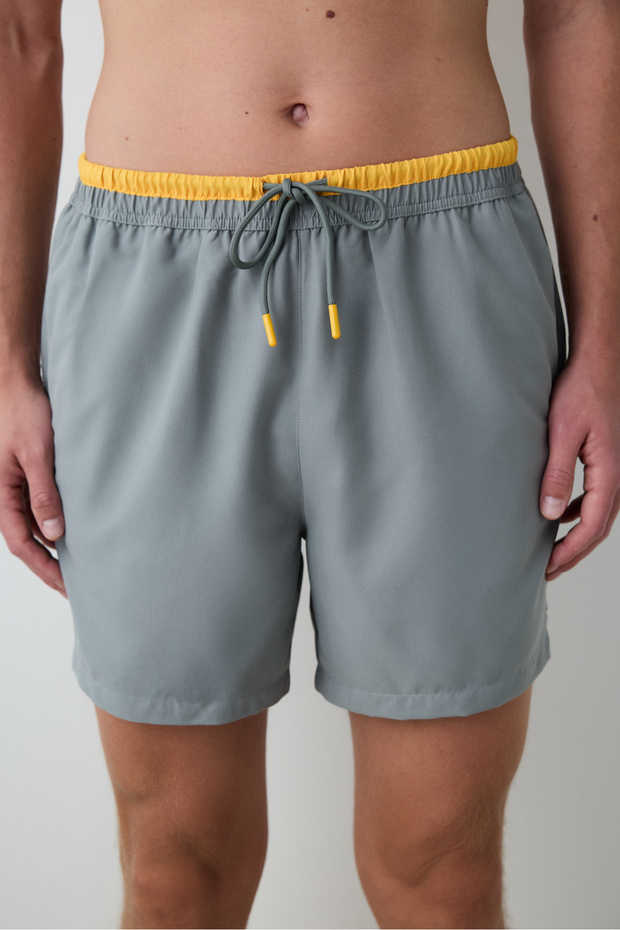 Gri Zebra Erkek Şort Mayo - 3