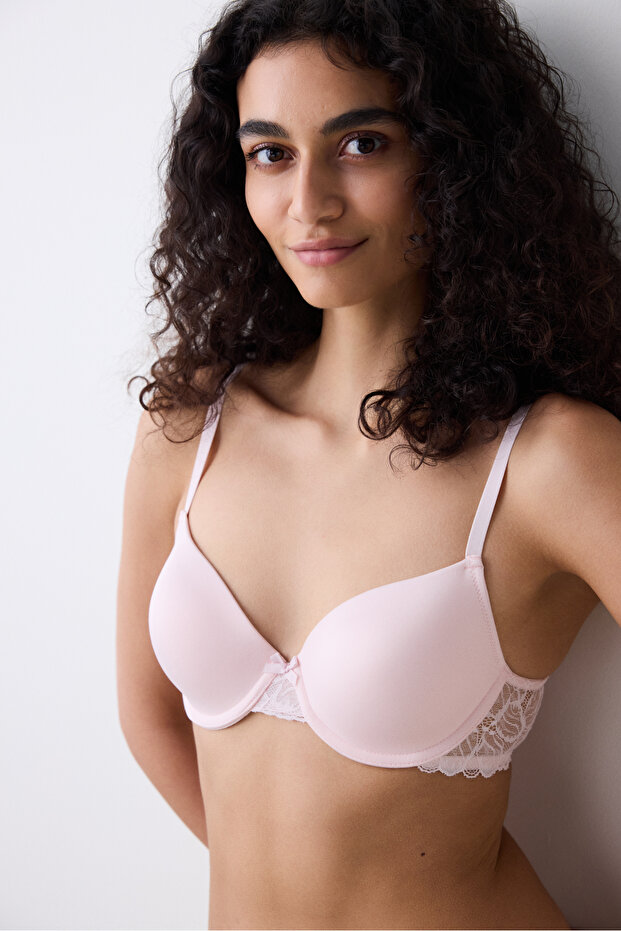 Full Cup Pembe Sütyen - 4