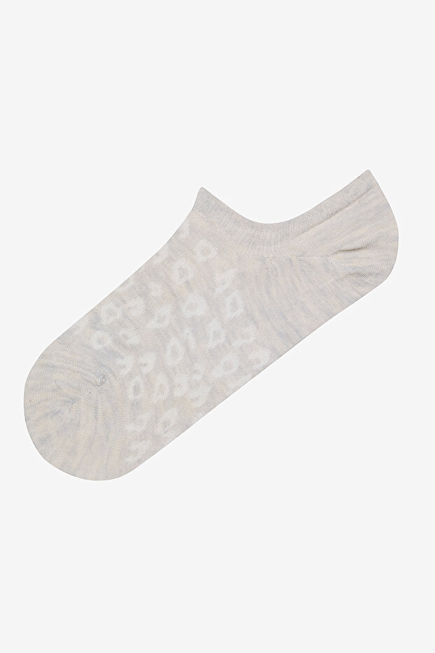 Soft Leopard 3lü Sneaker Çorap - 3