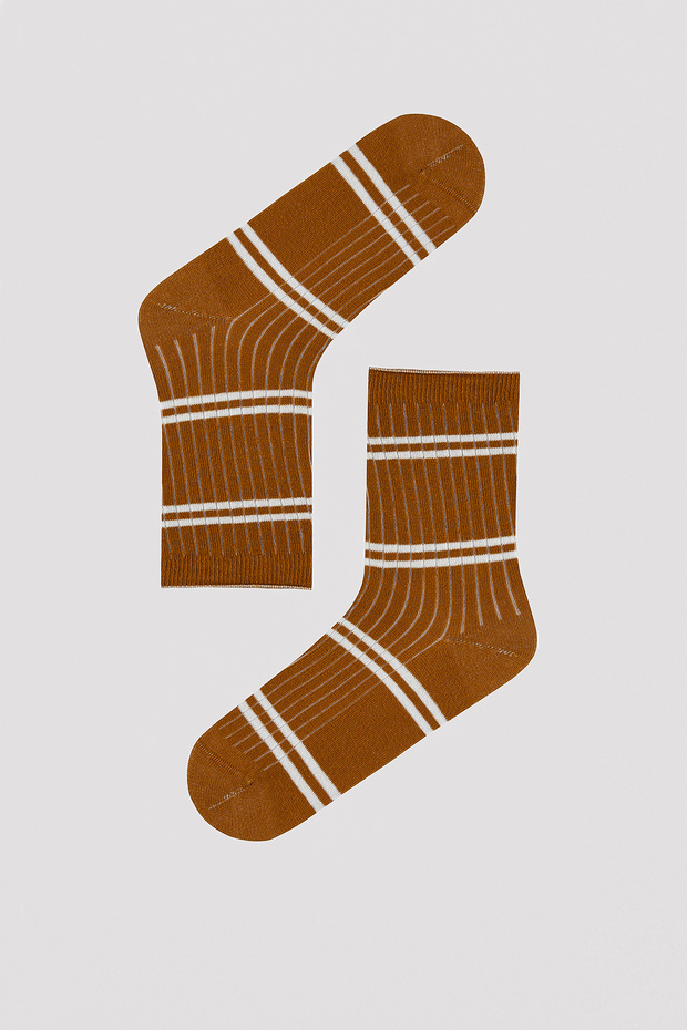 Block Striped 5-Piece Socks - 4