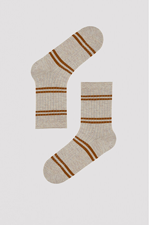 Block Striped 5-Piece Socks - 6