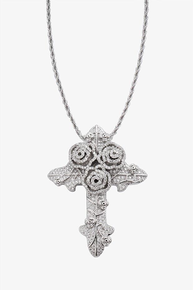 Iced Out Cross Kolye - 1
