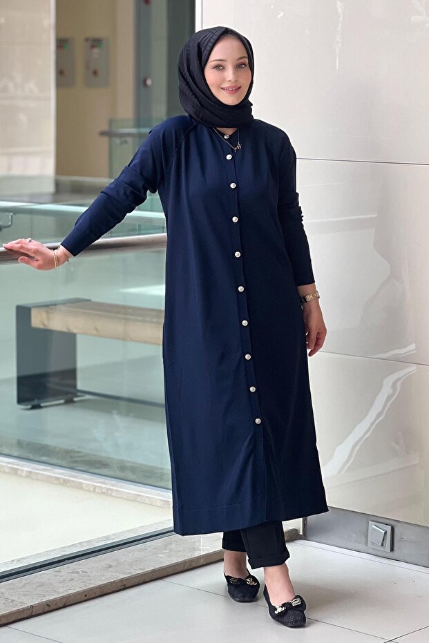 Basic Uzun Merserize Hırka - 3