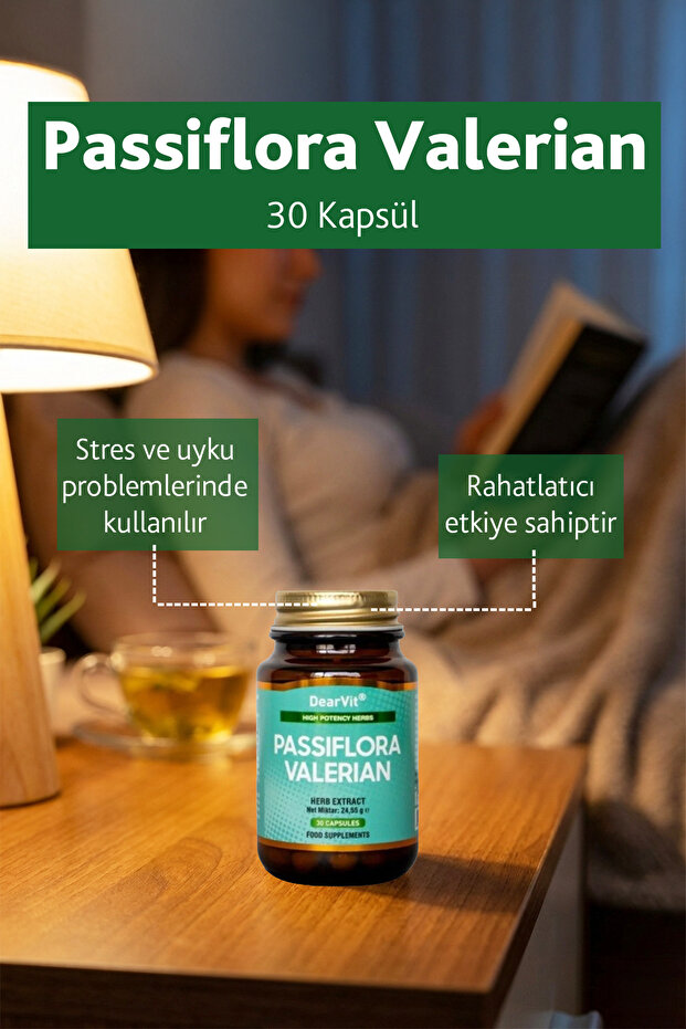 Dearvit Passiflora Valerian 30 Kapsül - 4