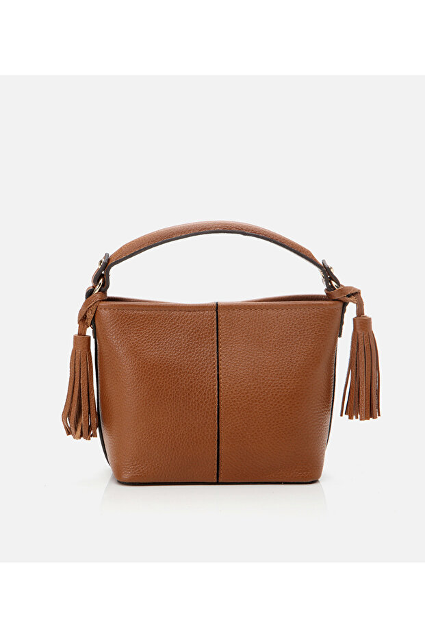 Kadın Deri Taba Mini (Çapraz) Çanta - 6