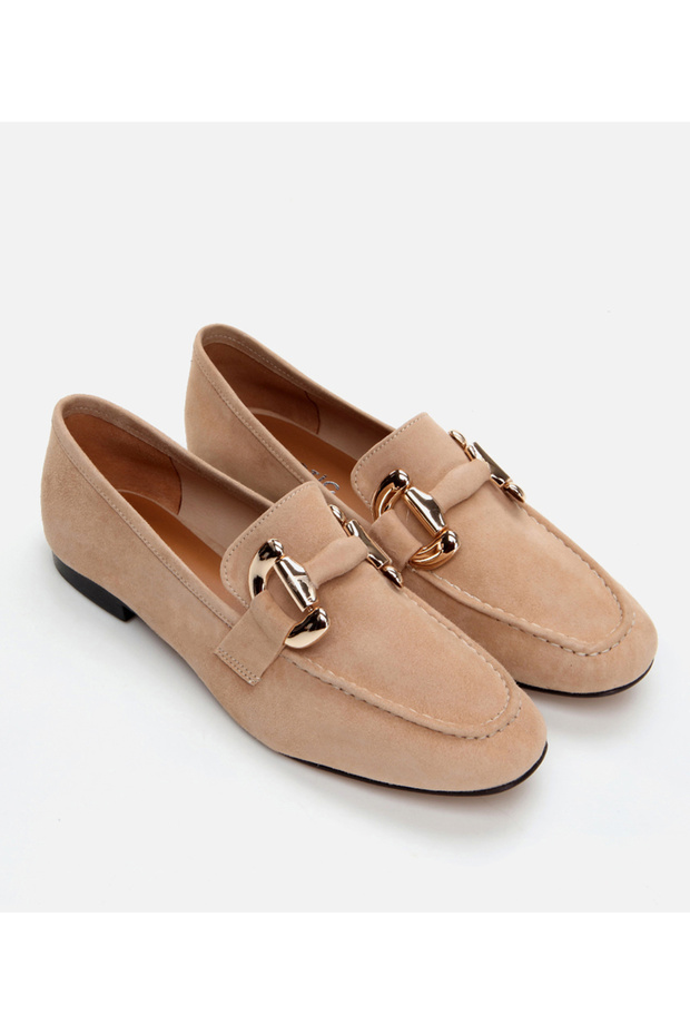 Kadın Deri Taba Loafer - 2