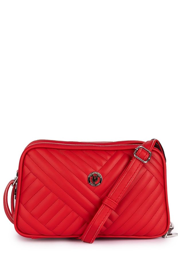 Women's Daily Crossbody Bag Gp.1327 Red Quilted
