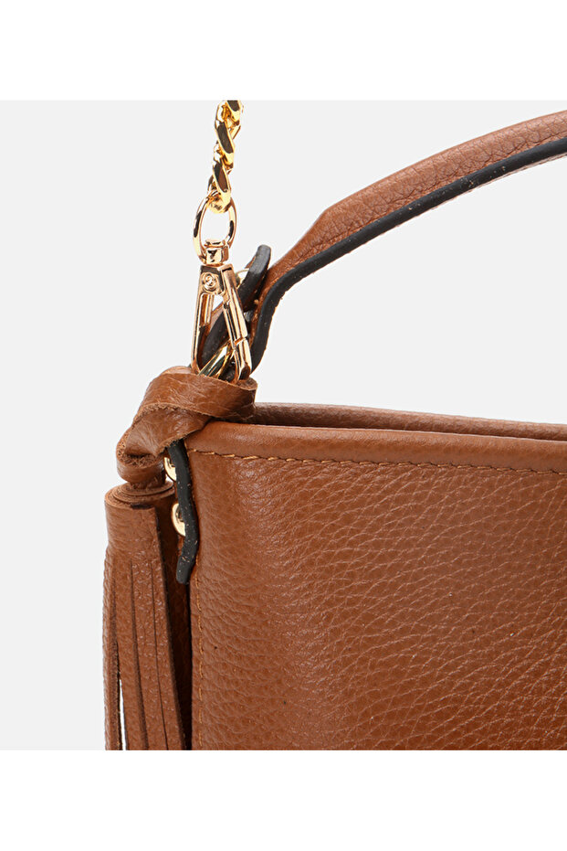 Kadın Deri Taba Mini (Çapraz) Çanta - 3