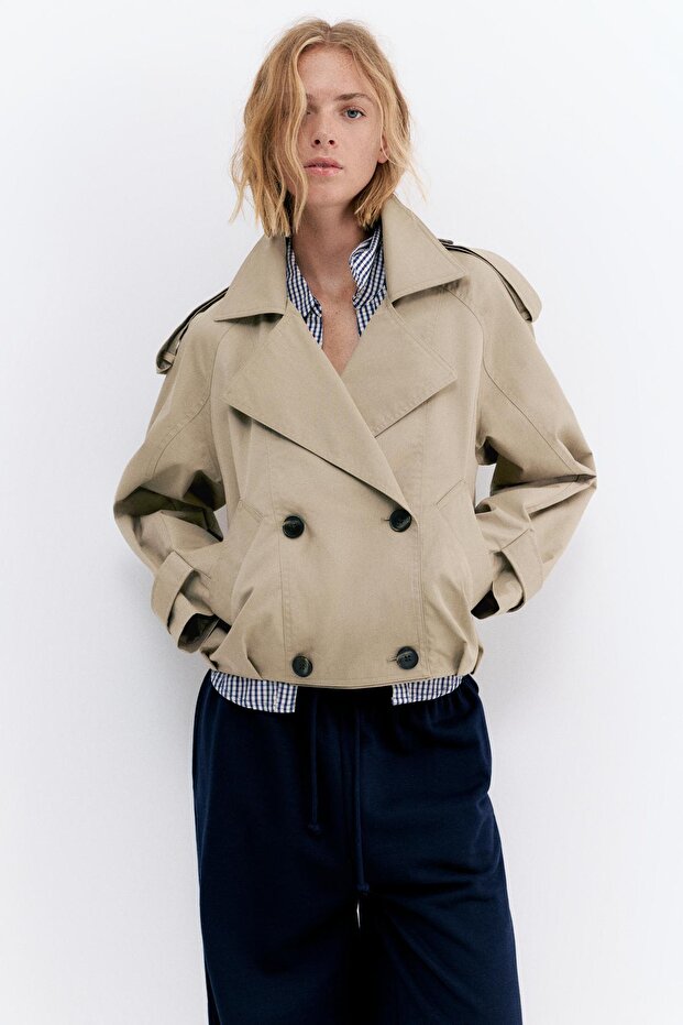 Kısa balon trençkot - 2