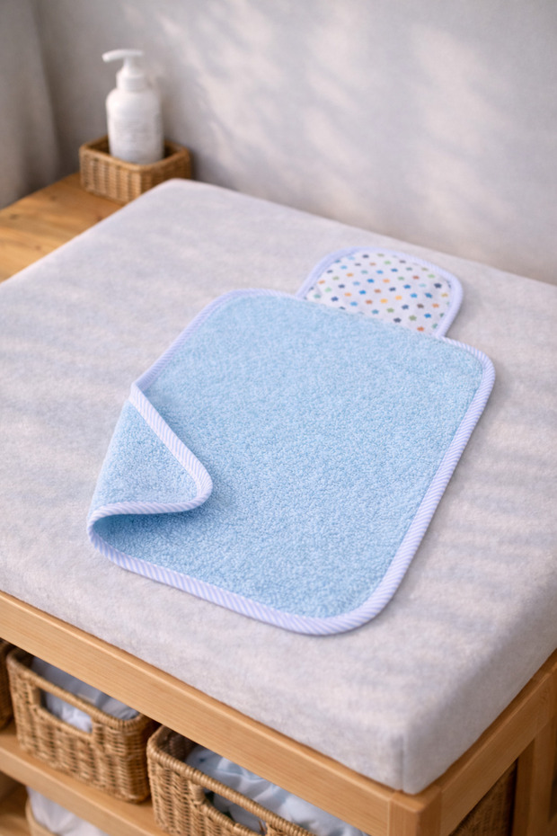 New Baby Yıldız 0-2 Years Old Breathable Diaper Backrest 100% Cotton, Nursery and Playtime Towel Backrest