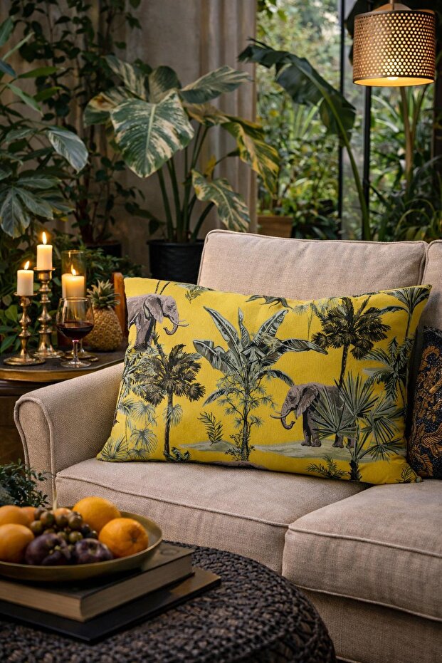 Double Sided Rectangular Throw Pillow Cover Tk49 - 1