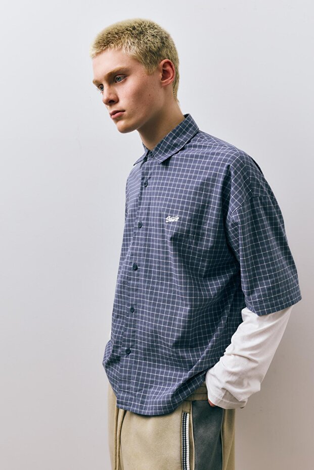 Çift kollu kareli gömlek - 7