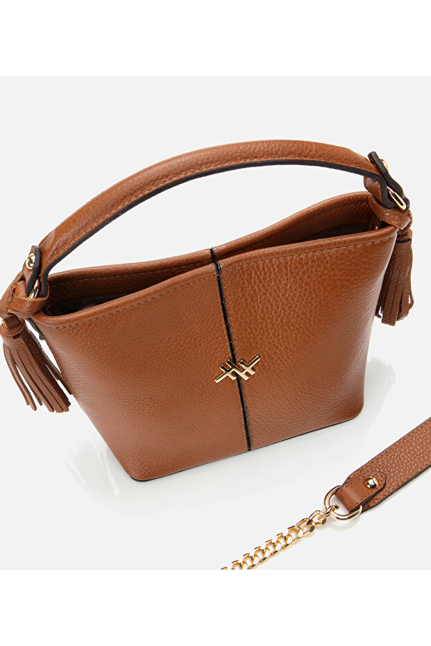 Kadın Deri Taba Mini (Çapraz) Çanta - 8