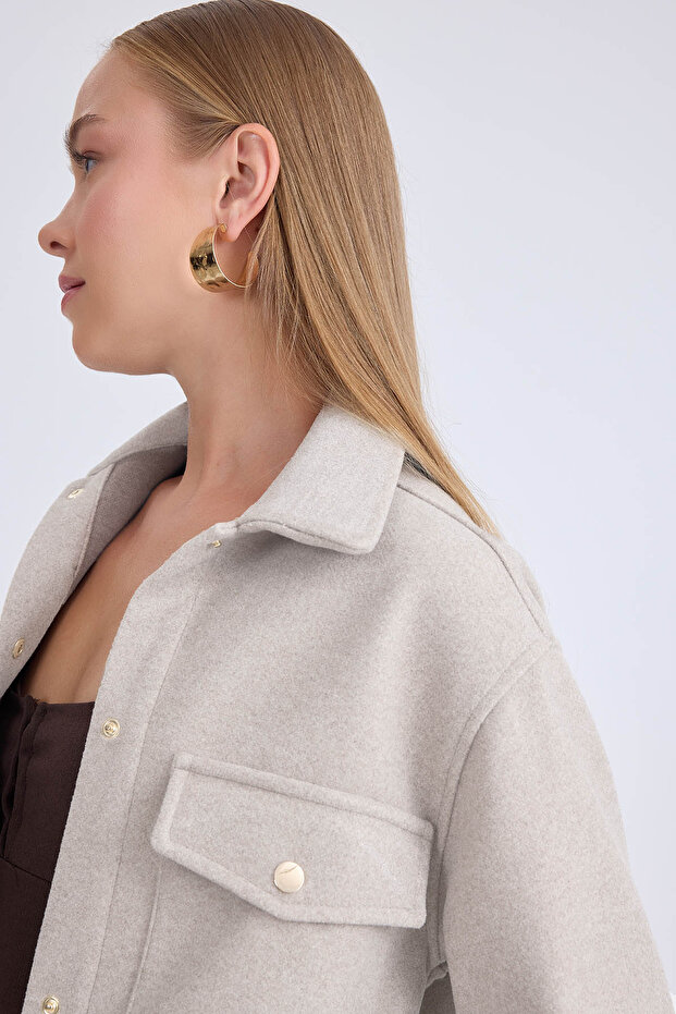 سترة كاشي بجيوب منخفضة عند الكتفين - 3