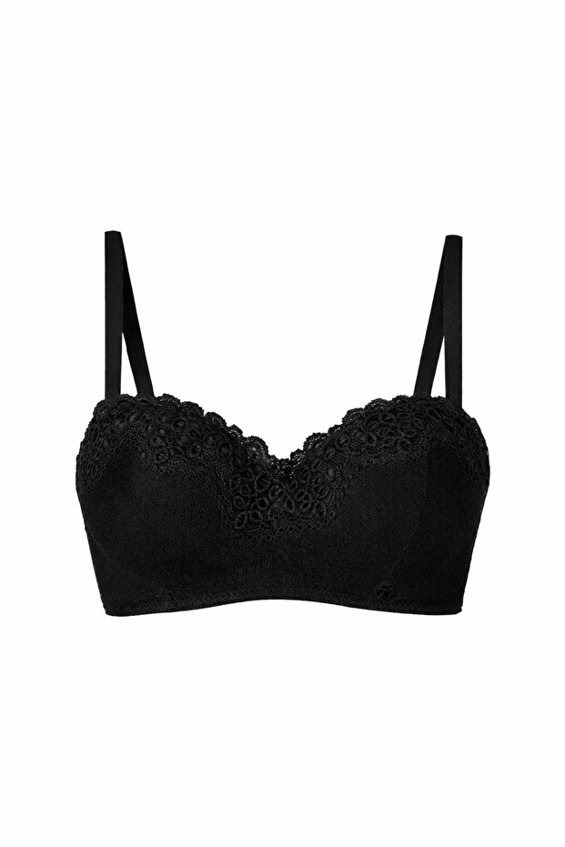 Women's Padded Lace Strapless Bra