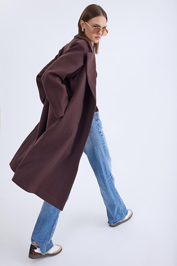 معطف طويل بأزرار - 7