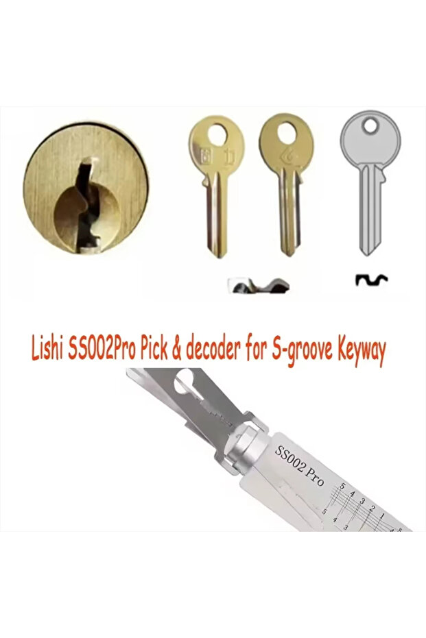 SS002 لأدوات فتح الأقفال من Lishi Yale، SS001 SS002 أدوات 2 في 1 لصانعي الأقفال، جهاز فك تشفير المفاتيح الرئيسية Micha Decode