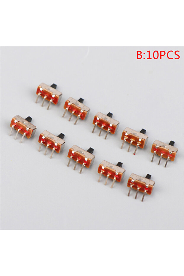 B 10PCS High Quality Toggle Switch SS12D00 Interruptor On-off Mini Slide Switch 3Pin 1P2T 2 Position