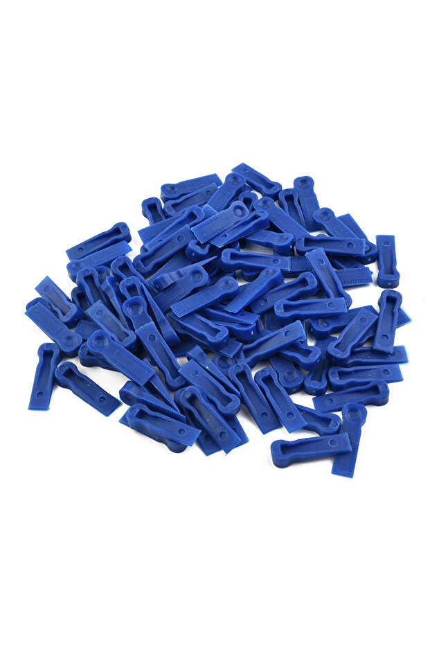 100Pcs Plastic Tile Spacers Reusable Positioning Clips Wall Flooring Tiling Tool Leveling System ...