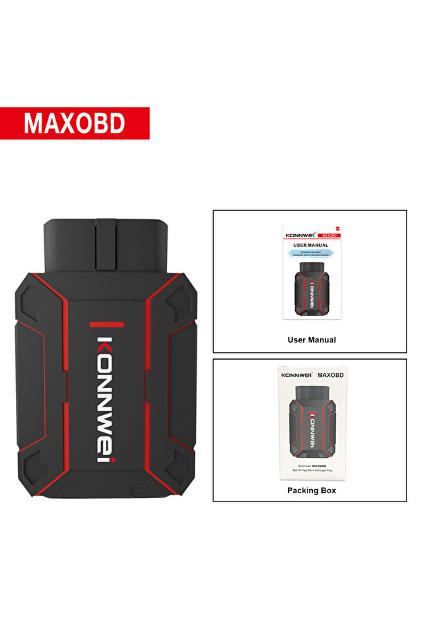 KONNWEI MAXOBD 2026 ماسح ضوئي تشخيصي للسيارة OBD بتقنية البلوتوث يدعم أنظمة ABS وSAS وSRS وTPMS وDPF