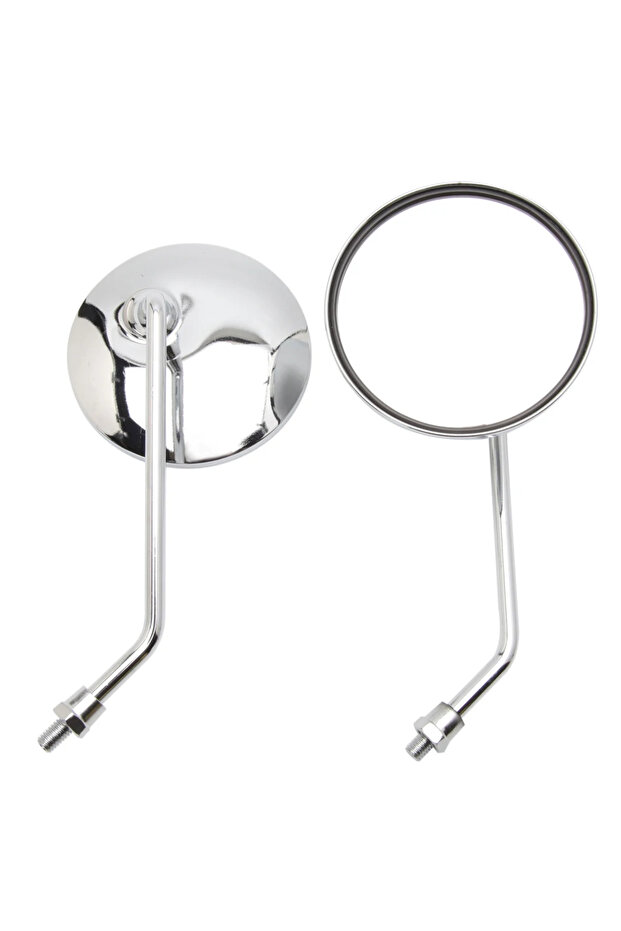CB11003C 3.94 inches/10mm Round Universal Motorcycle Rearview Mirror Compatible With Honda Suzuki Ya