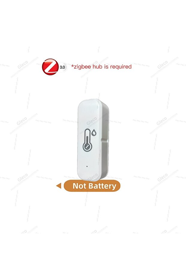 مستشعر درجة الحرارة والرطوبة بتقنية Zigbee، قطعة واحدة، بدون بطارية، مقياس حرارة ورطوبة ذكي للمنزل، متوافق مع