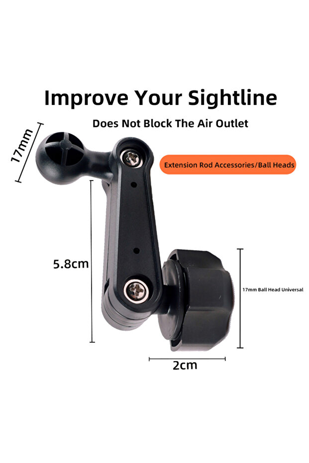 Extension Rod Car Phone Holder Extension Rod Air Outlet Display Adapter Extension Arm Modification A