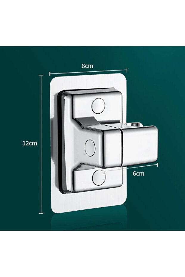 sliver 1pc Shower Head Holder Adjustable Wall Mounted Shower Holder Self-Adhesive Showerhead Handhel