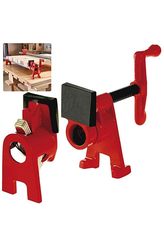 0.75inch 3/4inch 1/2inch Heavy Duty Woodworking Pipe Clamp Quick Release Wood Gluing Pipe Clamp Wide