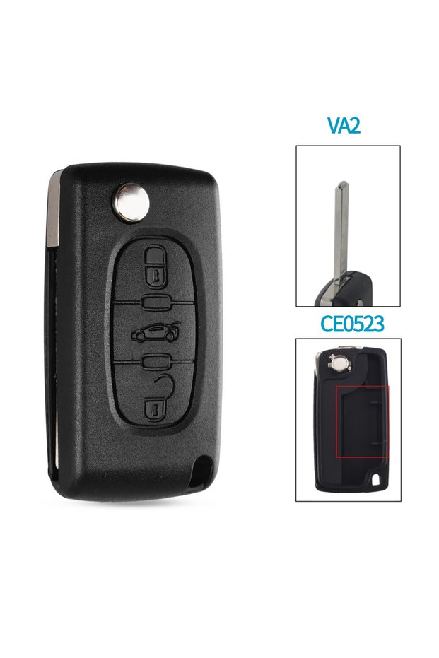 3BT VA2 CE0523 KEYYOU 2/3 Buttons for Peugeot 207 307 308 407 607 807 For Citroen C2 C3 C4 C5 C6 Rem
