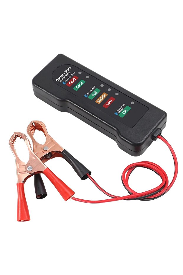 1 PC Battery Tester Automobile Motorcycle Battery Car Battery Testers ABS Red Yellow Green Display 1