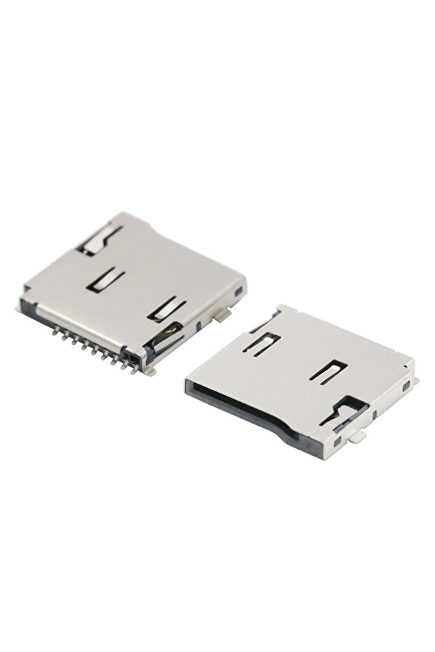 10PCS SMD Self Elastic TF Card Holder Reader Card Holder Push Type 9pin Double Pressure External ...