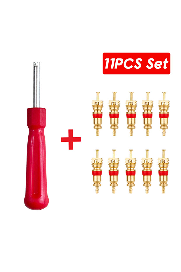 11pcs set Portable Tire Valve Core Remover Installer Tool Removal Tool Car Bike Bicycle Motorcycle T