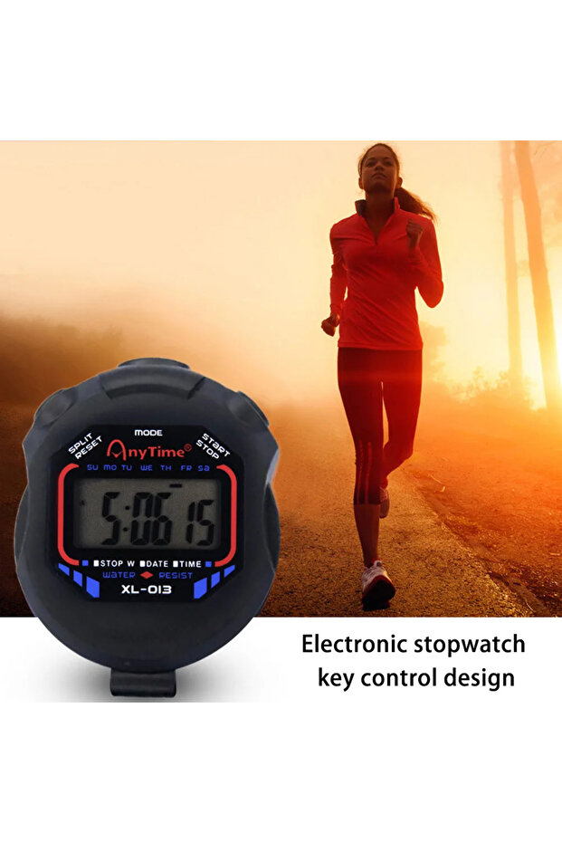 ساعة توقيت إلكترونية متعددة الوظائف، كرونومتر يدوي، ساعة توقيت احترافية للجيب... - 4