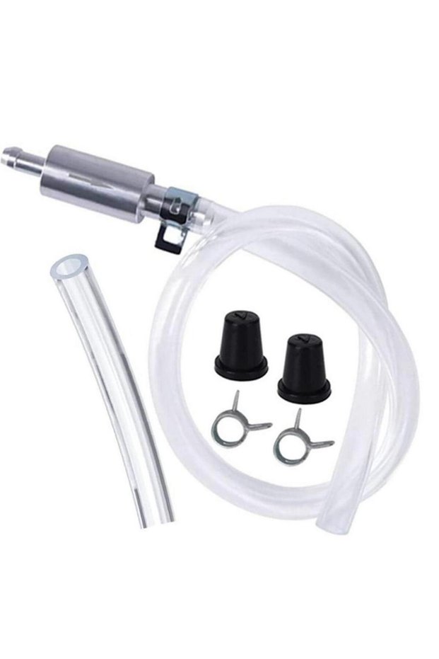 A 1 Set Brake Bleeder Hose One Way Non-Return Check Valve Clip-on Connection For Motorcycle Brake C.