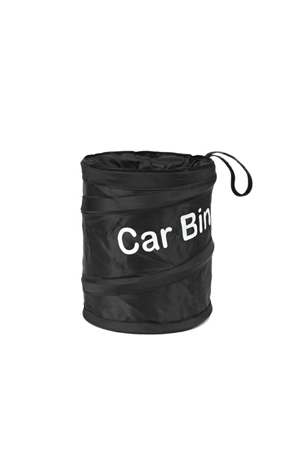 Black Collapsible Black Car Trash Can Pack Trash Bag Rubbish Waste Bin for Little Leak Proof Car Coo