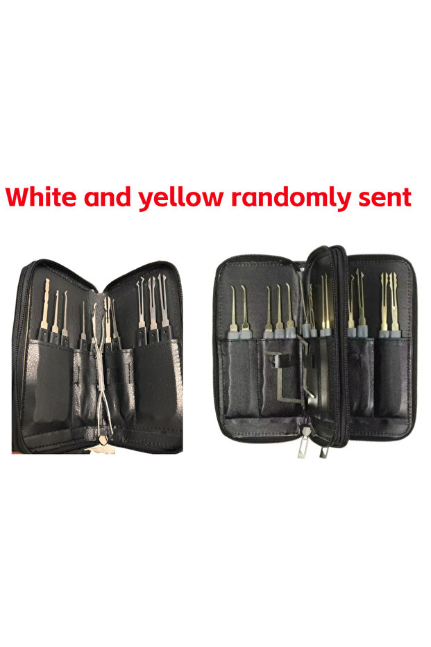 10pcs 24/10Pcs Locksmith & Auto Lock Pick Tools Combo Kit for Beginners/Pros, Titanium-Plated Car Un