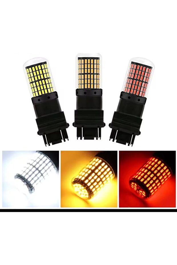قطعتان من مصابيح LED بيضاء فائقة السطوع للرجوع للخلف، طراز 3157/4157، متوافقة مع نظام CANBUS