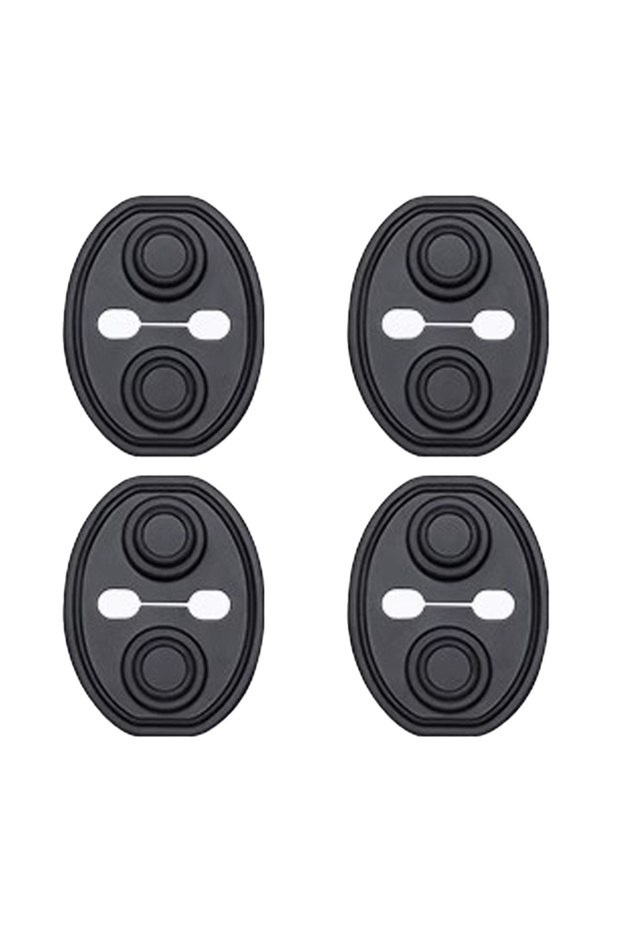 4pcs SEAMETAL 4pcs Car Doors Lock Protector Cover Auto Door Lock Shock Absorber Silicone Cushion Car