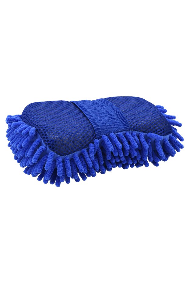 blue Washing Gloves Motorcycle Foam Washer Brush Seat Wheel Cleaning Tools Auto Care Dirt Pit Bike A