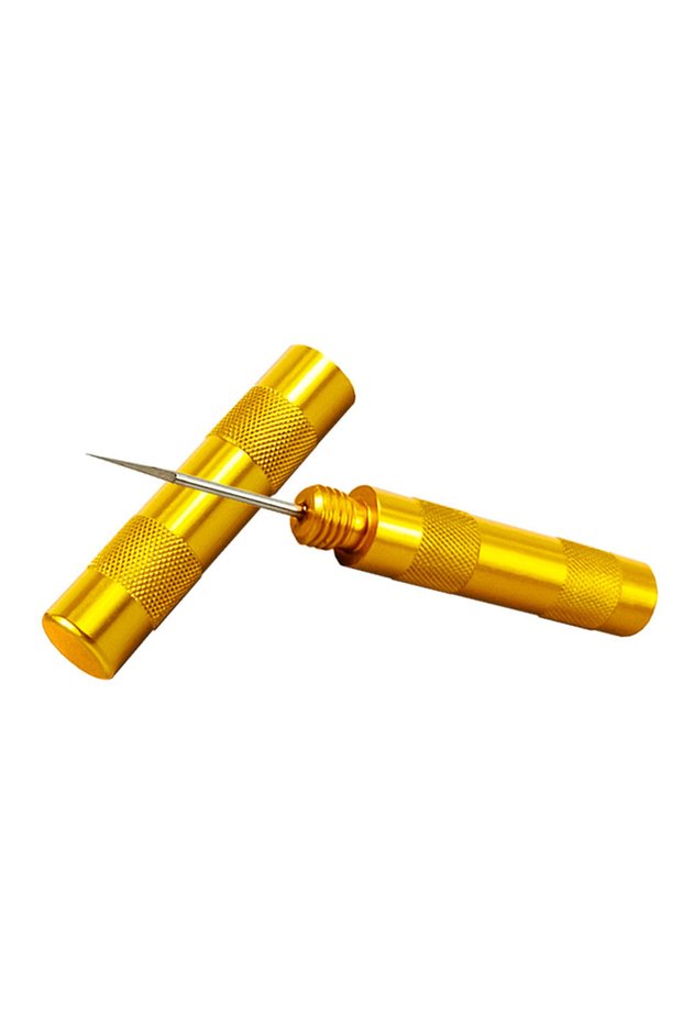 Gold 1PCS Stainless Steel Nozzle Cleaning Needles Tool Unclogging Cleaning Needle Disassembly And C